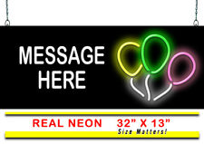 Custom Message Balloons Neon Sign | Jantec | 32
