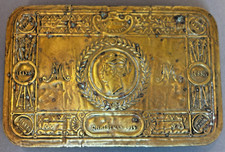Antique 1914 WW1 Princess Mary Christmas 1914 Brass Gift Box picture