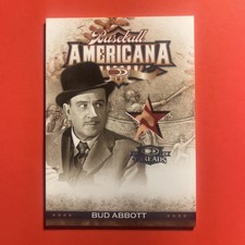 2008 Donruss Threads BUD ABBOTT “Americana” Used Costume Card BA1 SP 63/200 MINT picture