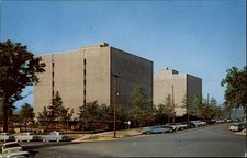 University of South Carolina Mens Dormitory Columbia Classic Cars postcard m473 picture