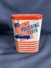 GM/PONTIAC/CHEVY,BUICK,OLDS,CADDY 1940S-1960S Polishing Cloth TIN picture