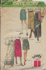 SIMPLICITY 9099 MISSES TEEN VERY EASY SKIRT PATTERN 3 LENGTHS SIZE 8 23