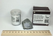 Thulium Metal 90 Gram Tm/TREM 99.99% Purity Periodic Element Distilled Pieces picture