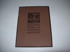 BEAUTIFUL HOMES OF CONCRETE MASONRY Architecture 1929 Art Deco, x picture