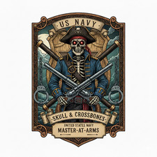 US Navy Master-At-Arms MA Rate Sticker USN Sailor Gift Prior Service 4
