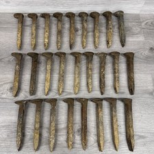 Lot Of 26 Vintage Antique Railroad Spikes picture