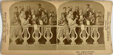 La Chorale, vintage print, ca.1870, stereo vintage print stereo, legend shot picture
