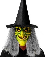 Spooktacular Creations Halloween Scary Witch Mask, Creepy Latex Monster Face Mas picture