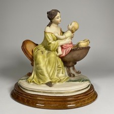 Vintage Lorenzo Dal Torrione Mother Child Figurine Italy Sculpture 1984 8
