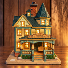 Lemax Carole Towne Warren Bed & Breakfast Christmas Village 2008 No Box No Light picture