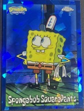 2025 Topps Chrome Sapphire #25 SpongeBob SquarePants Sapphire Base SURFACE READ picture