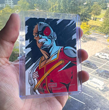 2025 Topps Chrome Marvel Deathlok Sketch 1/1 Hugh Vogt picture