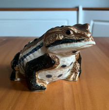 Vintage Andrea by Sadek Realistic Frog Toad Figural Planter Japan Ceramic 6