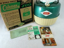 Vintage Coleman 6/55 green Snow-Lite picnic jug no. 5506A700  w/box picture