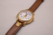 Vintage Lorus Mickey Mouse Musical Quartz Watch - Original Leather Strap picture