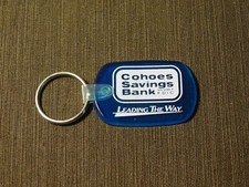 VINTAGE CAR COHOES SAVINGS BANK FDIC LEADING THE WAY KEYCHAIN picture