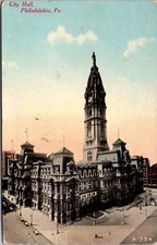 City Hall Philadelphia PA Vintage Postcard 5PA12 picture