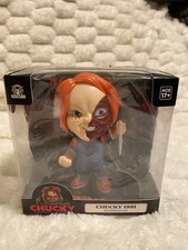 New Chucky Doll Child’s Play Vinyl Figure 4.5” Good Guys Halloween Rare picture