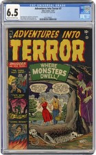 Adventures Into Terror 7 CGC 6.5 Bobby Blue 1st Where Monsters Dwell 1951 Atlas picture