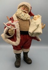 VTG Possible Dreams Clothtiques Santa 1988 “Baby’s First Noel” -10”  #713042 picture
