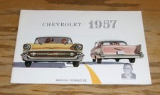 Original 1957 Chevrolet Full Line Deluxe Sales Brochure 57 Corvette Bel Air  picture
