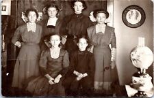RPPC Postcard - Young Women in Large Bows- 1911 Real Photo Postcard- Frances Eck picture