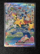 Pokémon TCG 30th Celebration Pikachu ex Day SIR 149/128 picture