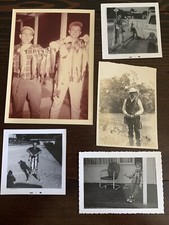 VTG B&W Snapshot Photos Photograph Lot Fishing 1920’s-1906’s Gas Station Truck H picture