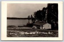 Cabonga Lodge Parc de La Verendrye Quebec Canada c1950 Real Photo RPPC picture