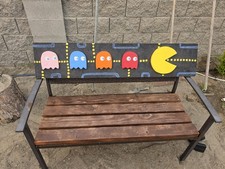 ARCADE WOOD SIGNAGE COOL VINTAGE WALL ART PUB CRAFT PAC MAN COLLECTOR PEICE picture