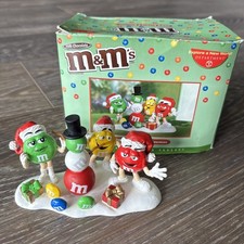 2005 Department 56 Rare M&M “Building A Snowman” With Box picture