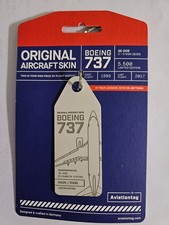 Aviationtag B737-600 SAS SE-DOR White Skin Tag C/N 28305 Rare picture