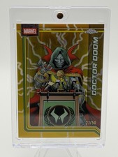 2026 Topps Chrome Marvel Doctor Doom Gold Storm Refractor /50 picture