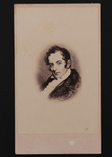 CDV Carte de Visite Oval Vignette Sleepy Hollow Author Washington Irving #579 picture