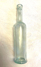 ANTIQUE 1900s WALTEMADE BROS. NEW YORK green GLASS BOTTLE 8