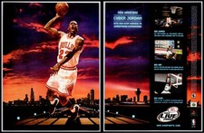 NBA Live 2000 Cyber Jordan Chicago Bulls EA Sports 1999 2Page Advertisement picture