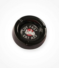 ALF Asshol*s Live Forever Live Fast Eat As* Black Ashtray Linda Finegold New picture