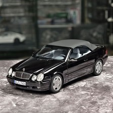 NOREV 1/18 CLK A208 2000 Convertible Black Alloy Car Model picture