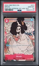 2024 ONE PIECE ENGLISH VERSION 1ST ANNIVERSARY SET #011 BROOK PSA 10 picture