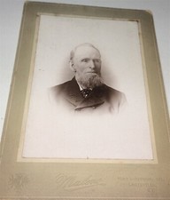 Rare Antique Southern American Old Man, Louisville, Kentucky Cabinet Photo US picture