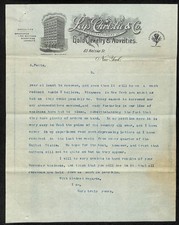 c1900 Leys Christie & Co Jewelry 65 Nassau St NYC Partial TLS Letterhead picture