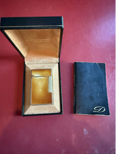 S.T. Dupont Ligne 1 Large Laque de Chine Gold Lighter Paris Box Booklet Working picture