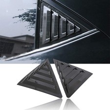 BOLTRY Rear Side Window Louvers for Toyota Corolla Sedan 2013-2018 Carbon Fiber picture