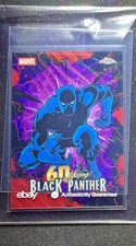 2026 Topps Chrome Marvel 60 Years of Black Panther #1 Red Wave Refractor #/5 picture