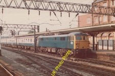 Railway Photo 6x4 BR Blue - Class 87 87??? arrival at Crewe c1978 picture