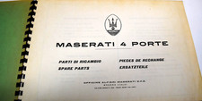 Vintage Maserati Quattroporte Series 1 Parts Manual COPY 1963-1966 4 Porte *VG* picture