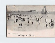 Postcard The Beach & Steel Piers Atlantic City New Jersey USA picture