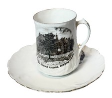 BRUNSWICK MAINE ME Antique BOWDOIN COLLEGE Souvenir TRINKET TEA CUP picture