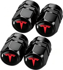 Tire Valve Stem Caps Cover for Tesla Metal Car Wheel Air caps Auto Valve Stem Ca picture