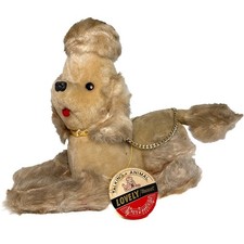 Vintage Talking Animal Lovely Mascot Poodle Transistor Radio Dog Plush Japan picture